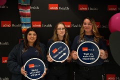 Alvin Community College representatives during May 2 EMS Lecture Series event