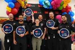 Webster EMS team at May 2 EMS Lecture Series in Clear Lake.