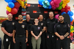 Webster EMS team at May 2 EMS Lecture Series in Clear Lake.