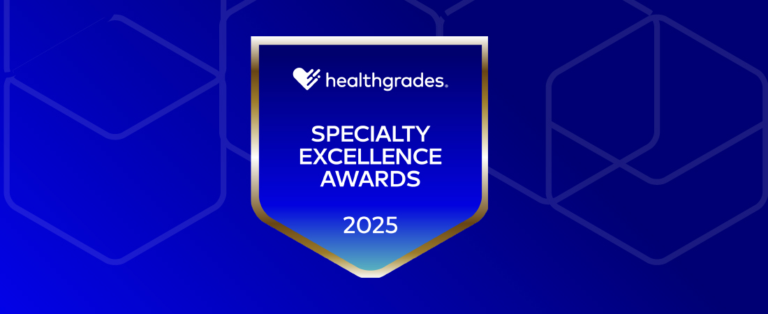 graphic badge for HealthGrades Specialty Excellence Awards