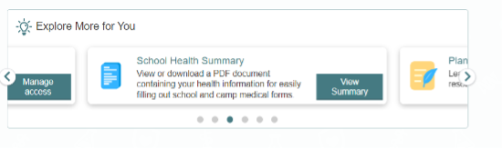 School Health Summary