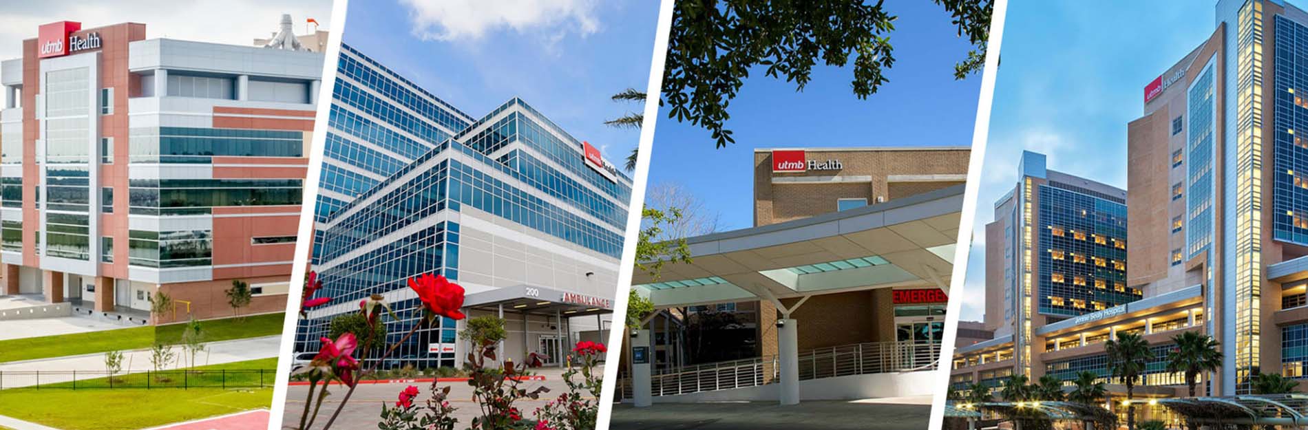 collage of UTMB Health's four campuses
