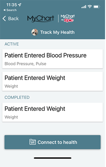 MyChart App Device Integration