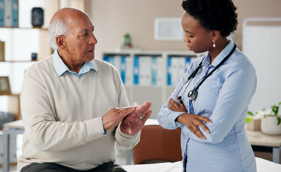 Man experiencing arthritis pain at UTMB Health