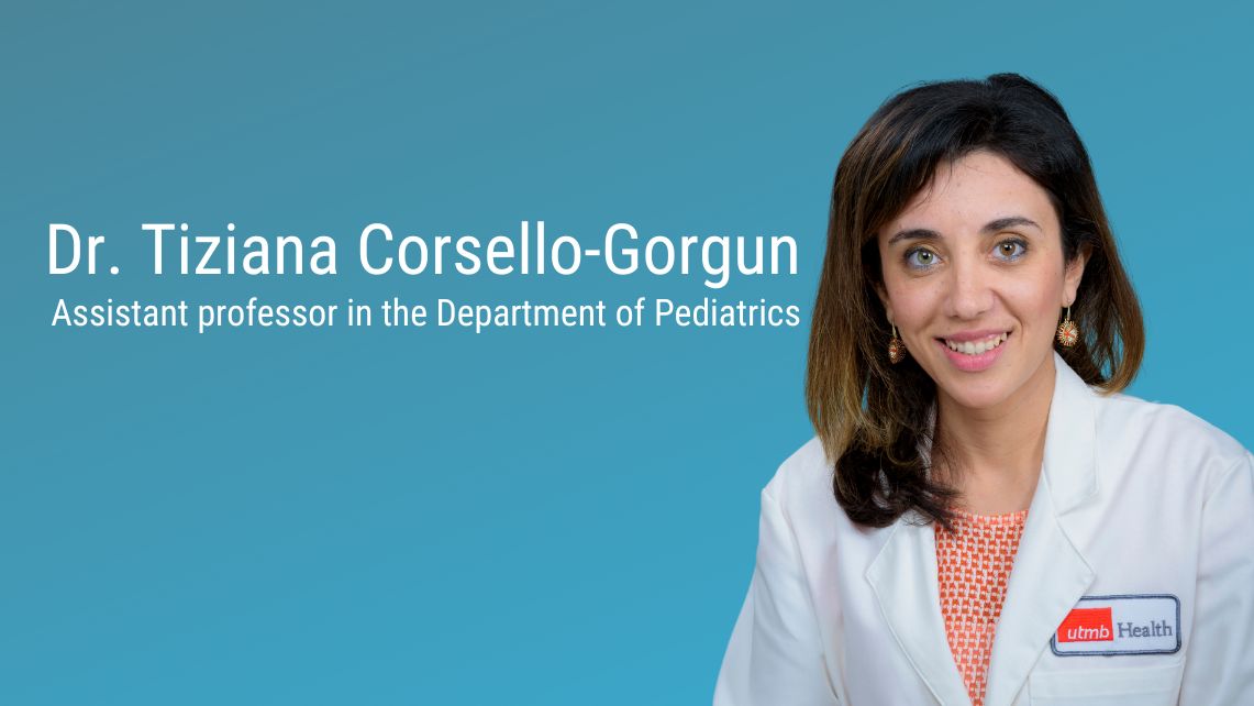 Dr. Tiziana Corsello-Gorgun, assistant professor in the Department of Pediatrics