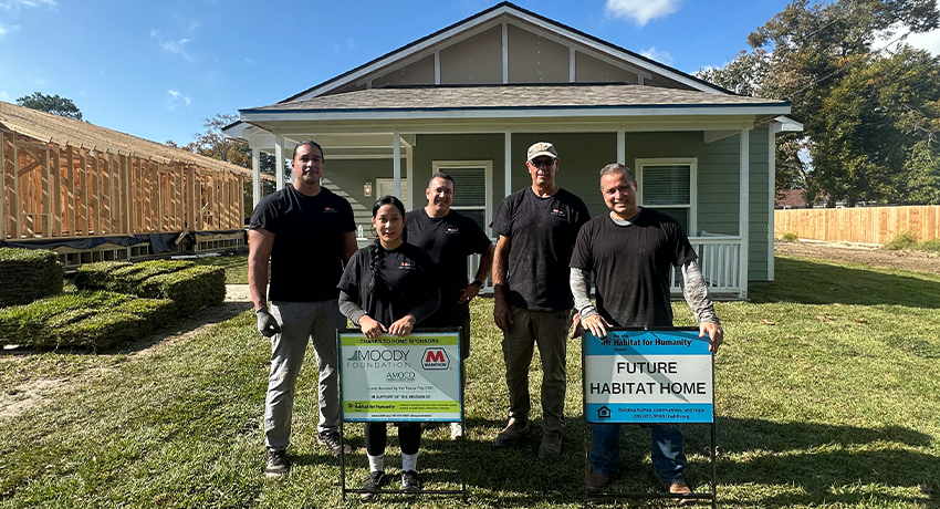 IT team at Habitat for Humanity build